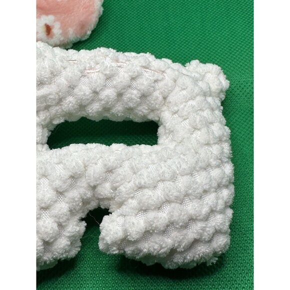 Gerber Modern Moments Waffle Weave Quilted White Bunny Rabbit Baby Rattle- Rare - Picture 3 of 9